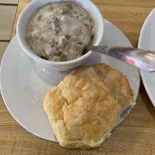 His side of Biscuit and Gravy