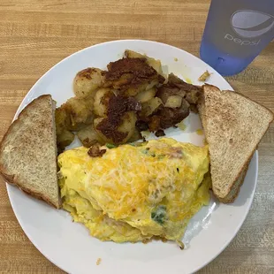 Western Omelet $8.99 Barely any ham also stingy onions not diced