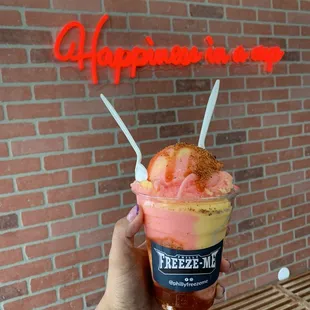 watermelon and mango with chamoy and tajin