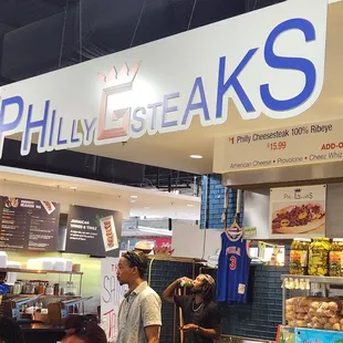 Philly G Steaks counter