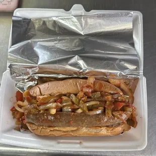 Italian sausage peppers &amp; onions