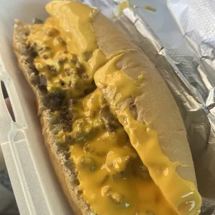 This is the Philly cheesesteak classic. It was great! Service was awesome. Five stars for sure.