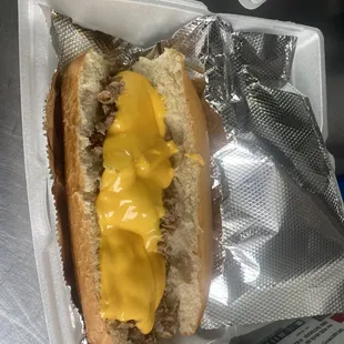 The Classic Philly Cheese Steak
Steak and wizz