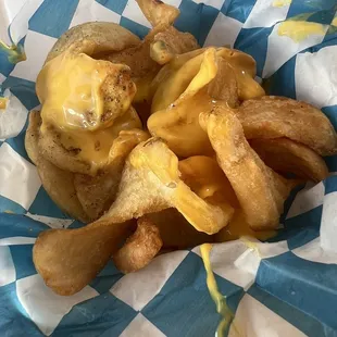Fries with Cheese Whiz!