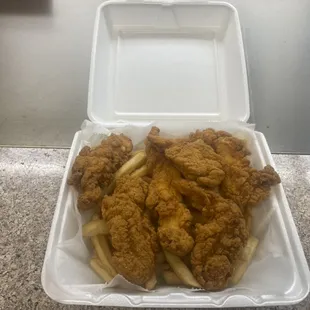 Chicken tenders with Fries