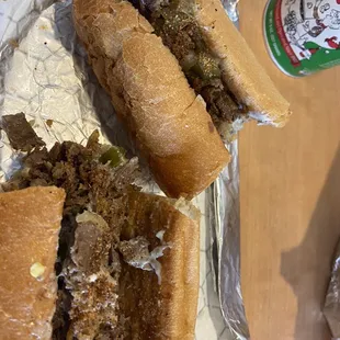 Cajun Philly cheese sub