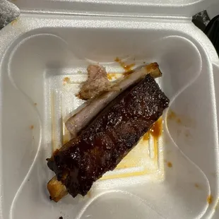 Terrible pic but these ribs are DELICIOUS