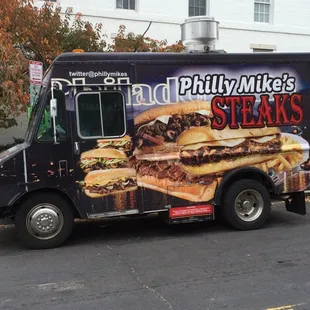 Philly Mike's Steaks food truck on Capitol Hill.