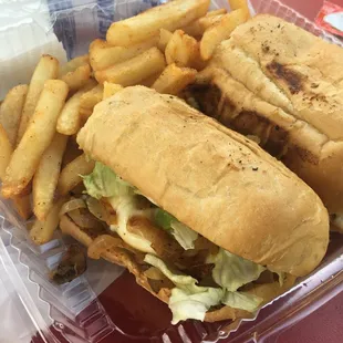 vegetarian cheesesub. tons of gooey cheese.