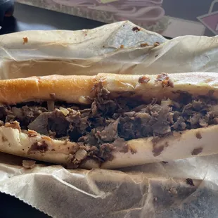 Cheesesteak, Fried Onion, American Cheese