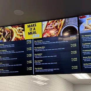 The menu&apos;s