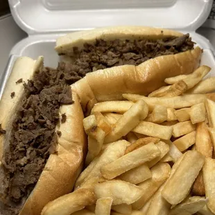Traditional Cheesesteak - steak &amp; cheese whiz