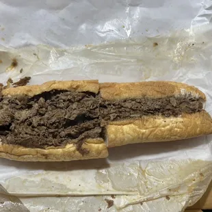 Cheesesteak with some onions
