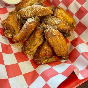 Garlic Parmesan wings