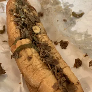 Philly cheesesteak - mushrooms, onions, peppers