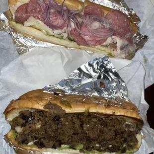 Turkey Salami Cheese &amp; Philly Cheese Steak