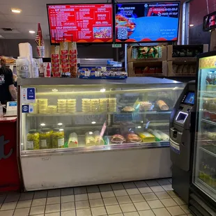 a view of the counter area