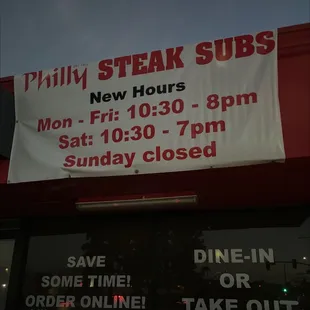 New hours