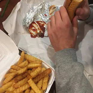 Sexi cheese steak and fries