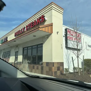 Front of establishment