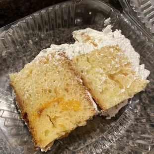 They sent a free slice of cake with delivery!!