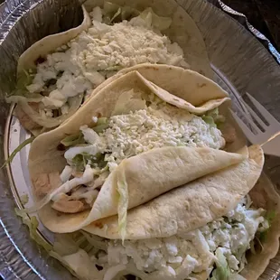 3 Chicken Tacos