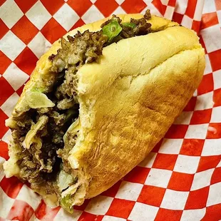 7. Small Pepper Onion Cheesesteak Sandwich