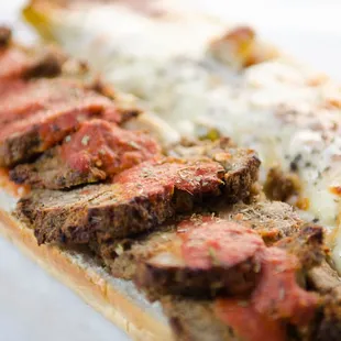 Meat Ball  On Garlic Bread