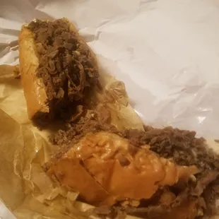 Cheesesteak ordered through Uber. Tasted good!