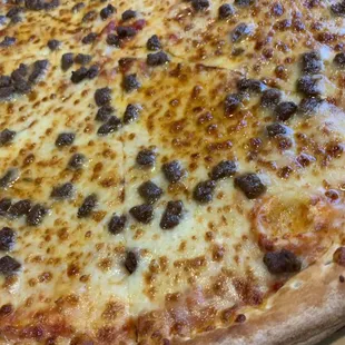 Ground beef pizza