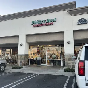 the front of the store