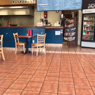 Open eating area.