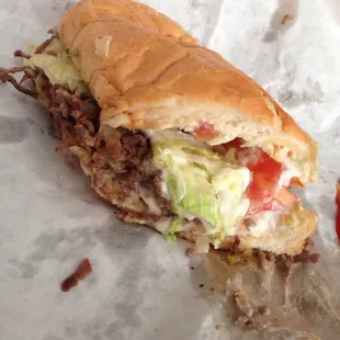 Philly cheese steak it was pretty good had nice flavor to the meat I&apos;d go back