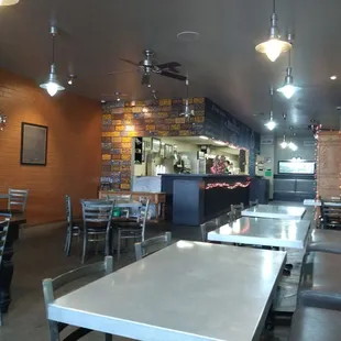 the dining area of a restaurant