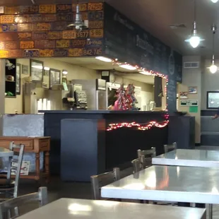 the interior of a restaurant