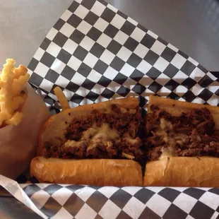 #1 just meat &amp; cheese plus a hidden cookie under the fries to stay warm.