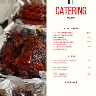 New Catering Menu NOW AVAILABLE!!!