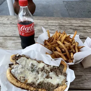 Malik with Moz and fries