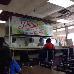 Sign says Home of The original Cajun Philly