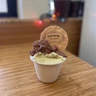 Pistachio and mocha oat milk