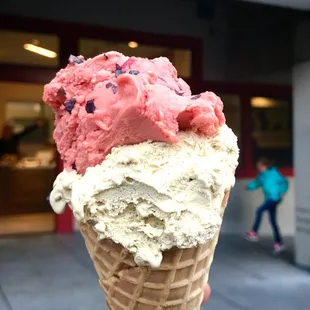 Sicilian Pistachio + Watermelon w/ Lava Salt Sorbetto