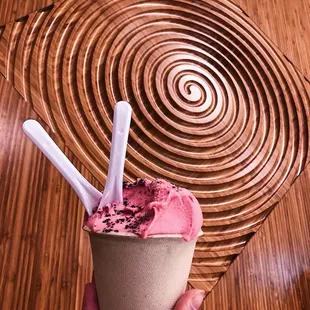 Watermelon ice cream