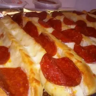 pepperoni and cheese pizza