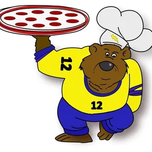 Philo Pizza Bear Logo