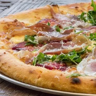 Plum and Prosciutto Pie