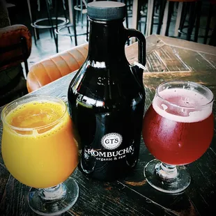 Kombucha Growlers! Both Cannabliss CBD and Regular G.T.'s!
