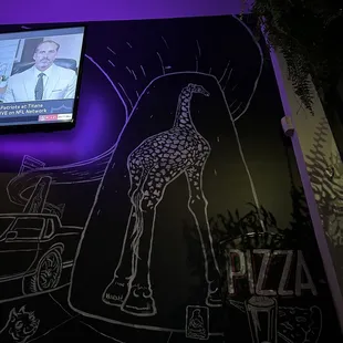 Cool Chalk Art on the walls