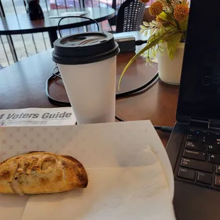 Monte Cristo empanada and café de olla