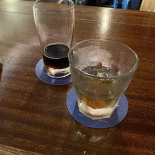 Big shot and coke back