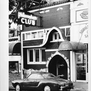 My Karmann Ghia taken in front of the Philosopher&apos;s Club in west portal. This was nearly 20 years ago